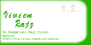 vivien rajz business card